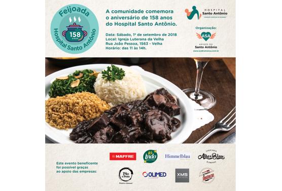 Feijoada de comemoração do aniversário de 158 anos do Hospital Santo Antônio