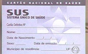 Cartão Nacional de Saúde figura